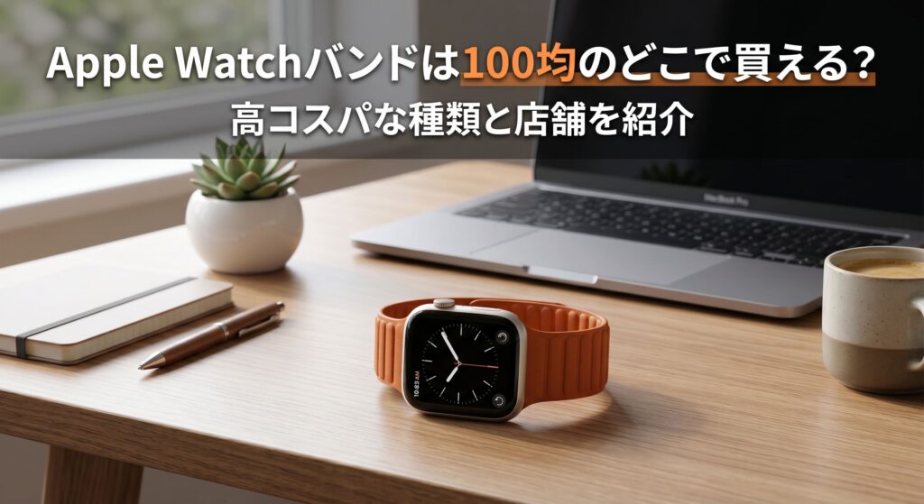Apple Watchバンドを100均で購入し使用している画像