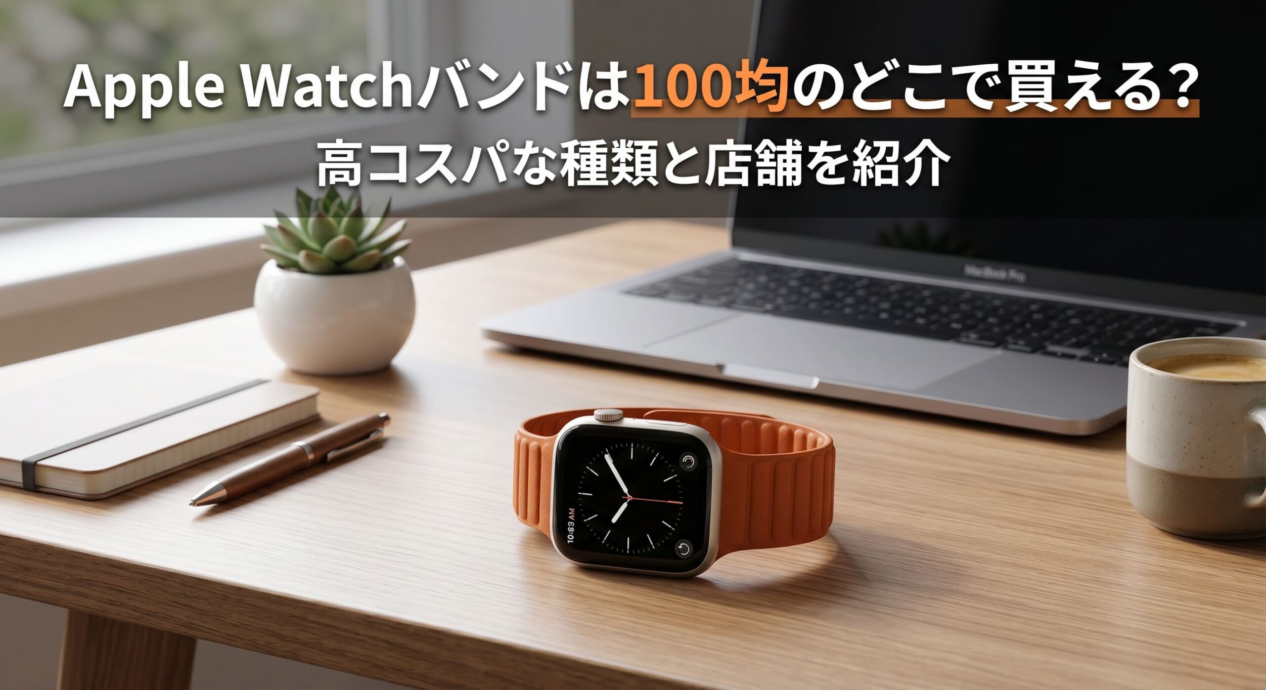 Apple Watchバンドを100均で購入し使用している画像