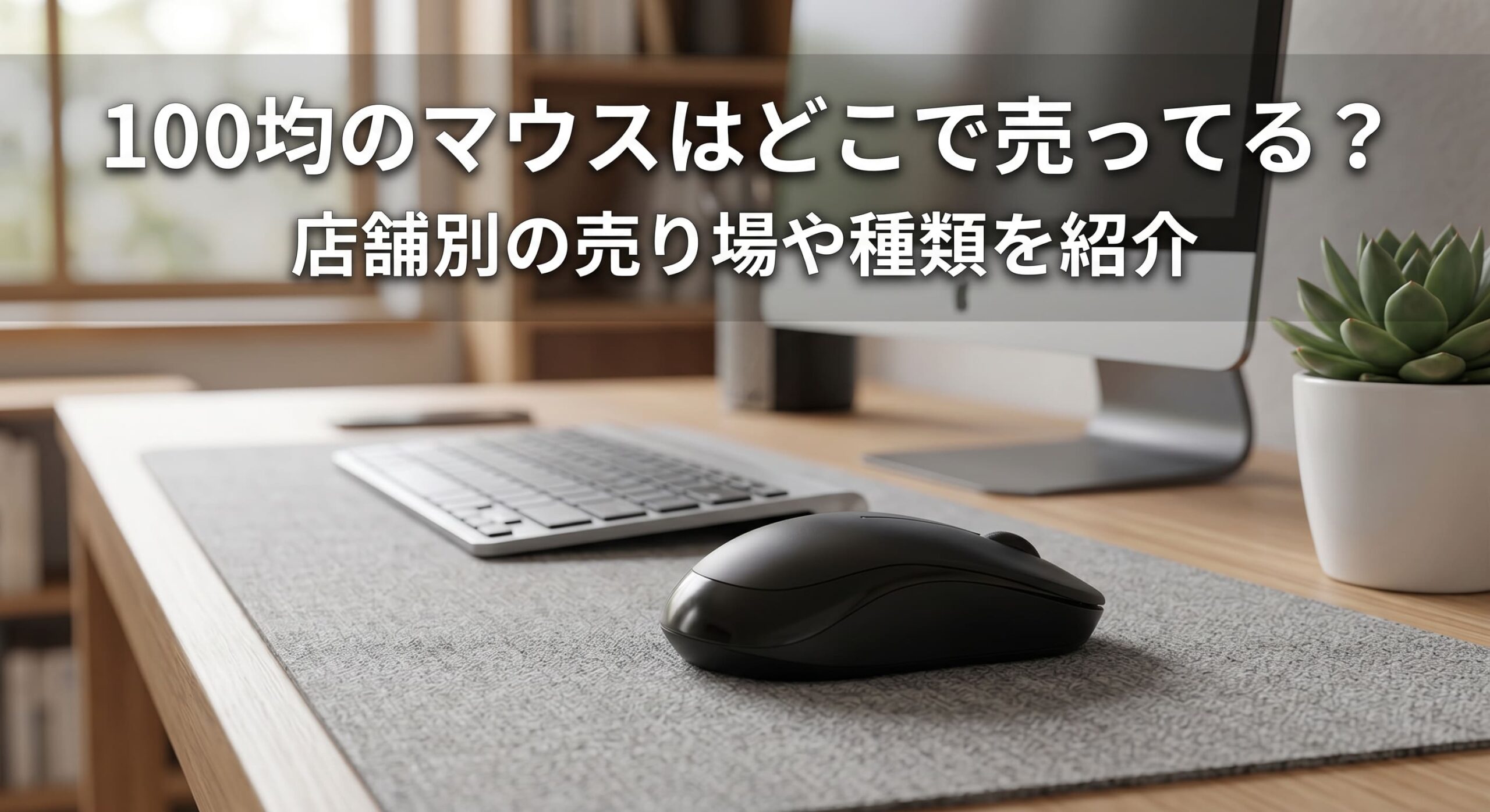100均で購入したマウスとPCなどの画像